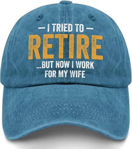 Weiweiwu I Tried to Retire but Now i Work for My Wife Ball caps Vintage Cotton Washed Baseball Caps in Kuwait