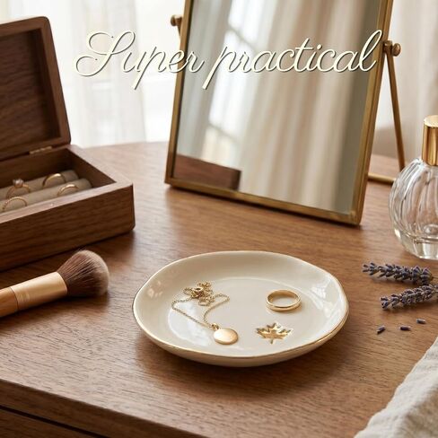 InnoBeta Canada Maple Gifts for Women, Ceramic Jewelry Tray Decorative Trinket Dish for Rings Earring in Kuwait