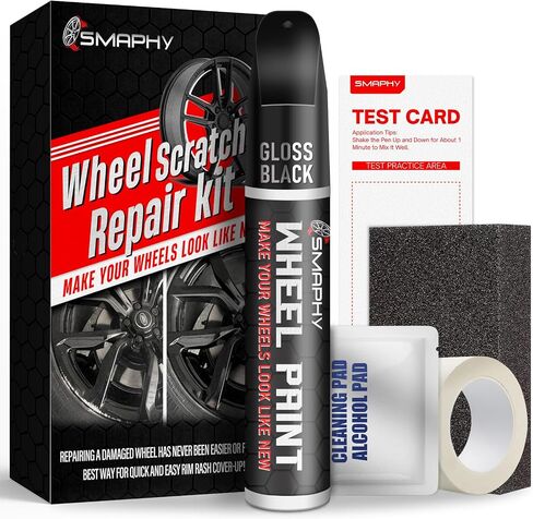 Black Rim Touch Up Paint Pen(Gloss Black) in Kuwait