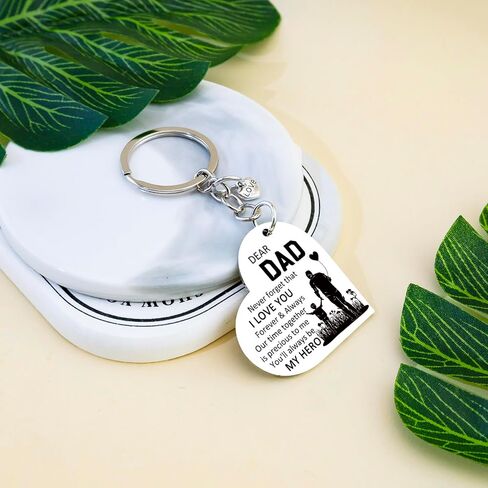 Father Day Gifts Dad Gifts from Daughter Son Best Dad Ever Gift Cool Daddy Keychain for Father from Kids Fathers Day Birthday Gifts Ideas for Fathers in Saudi Arabia