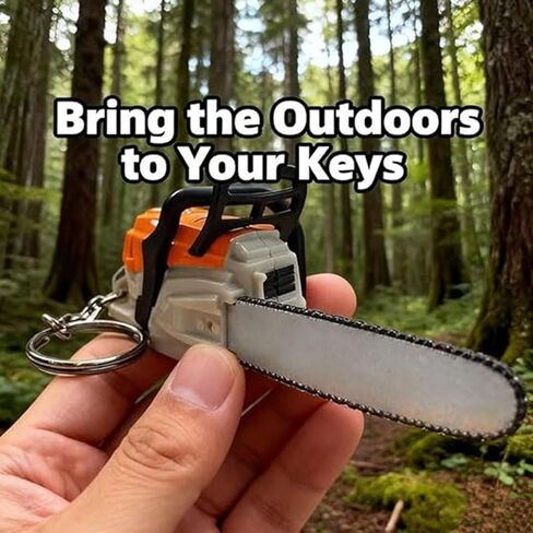 Mini Chainsaw Keychain, Portable Chainsaw Key Ring, Perfect for Arborists, Woodworking Fans, and Collectors in Saudi Arabia