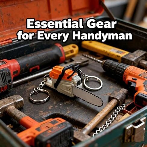 Mini Chainsaw Keychain, Portable Chainsaw Key Ring, Perfect for Arborists, Woodworking Fans, and Collectors in Saudi Arabia
