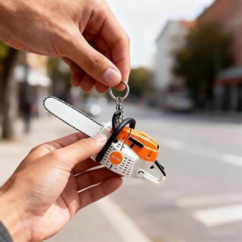 Mini Chainsaw Keychain, Portable Chainsaw Key Ring, Perfect for Arborists, Woodworking Fans, and Collectors in Saudi Arabia
