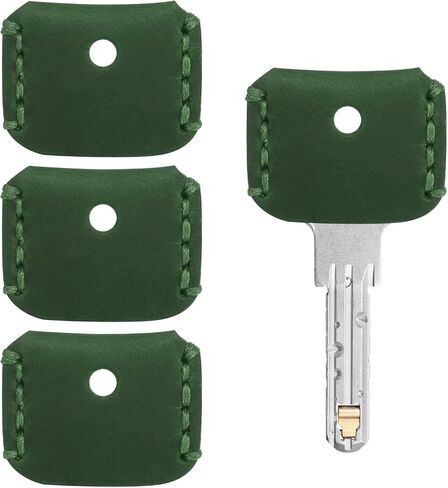 Leather Key Covers Caps - Key Toppers Identifiers Head Sleeves Use for Standard Flat House & Office & Apartment in Saudi Arabia