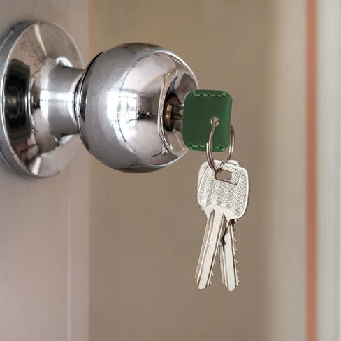 Leather Key Covers Caps - Key Toppers Identifiers Head Sleeves Use for Standard Flat House & Office & Apartment in Saudi Arabia