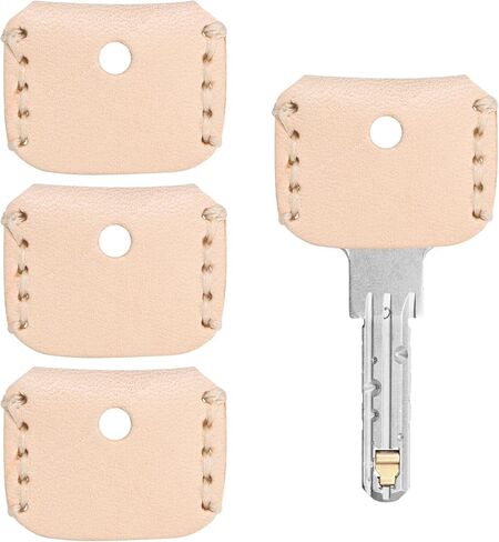 Leather Key Covers Caps - Key Toppers Identifiers Head Sleeves Use for Standard Flat House & Office & Apartment in Saudi Arabia