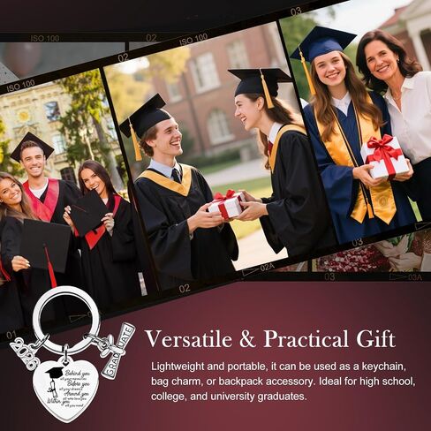 EVNEED 6 Pcs Class of 2026 Keychain Graduation Keychain Gifts Bulk Senior Night Gifts for Women Men (Style 2) in Saudi Arabia
