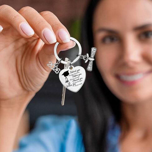 EVNEED 6 Pcs Class of 2026 Keychain Graduation Keychain Gifts Bulk Senior Night Gifts for Women Men (Style 2) in Saudi Arabia