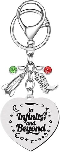 Inspirational Quote Pendant Keychain with Cowboy Hat Boot, Rocket Charms Backpack Accessories, Best Partner Gifts for Fans in Saudi Arabia