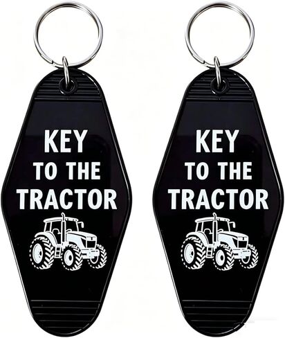 Tractor Keychains 2 Pack, Key to The Tractor Motel Keychain in Saudi Arabia