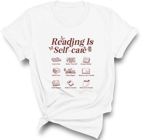 TeesAndTankYou Reading is Self Care Shirt Unisex in Kuwait