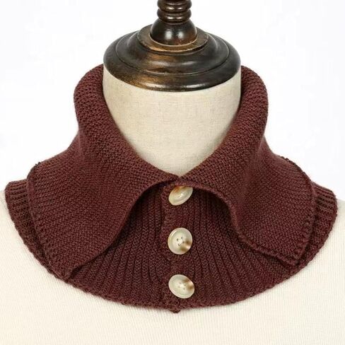Scarf Collar for Women Winter False Collar Scarfs for Women Neck Wrap Men Women Turtleneck Collar Scarf Knitted Elastic in Saudi Arabia