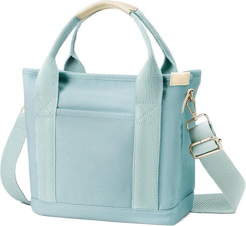 GEMIU Small Tote Purse with Zipper Canvas Tote Bag for Women Multi-Pocket with Adjustable Shoulder Straps in Kuwait