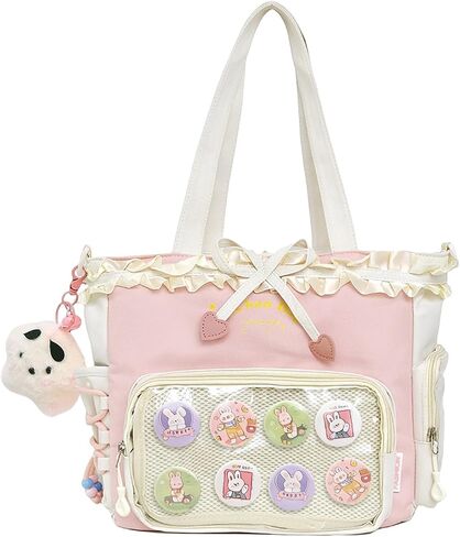EKEKEKEN Kawaii Ita Bag، حقيبة عرض لطيفة مع حشوة، محفظة Anime Ita Crossbody Y2K حقيبة كتف جمالية | تصميم حلو in Kuwait