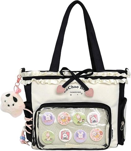 EKEKEKEN Kawaii Ita Bag، حقيبة عرض لطيفة مع حشوة، محفظة Anime Ita Crossbody Y2K حقيبة كتف جمالية | تصميم حلو in Kuwait