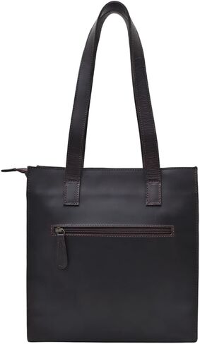 Autentico Genuine Leather Tote Bag for Women Shoulder Hand Bag Shopping Satchel Travel Bag Purse Handbag with Zipper Pocket in Saudi Arabia