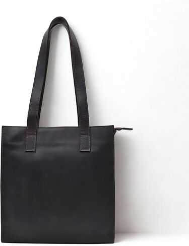 Autentico Genuine Leather Tote Bag for Women Shoulder Hand Bag Shopping Satchel Travel Bag Purse Handbag with Zipper Pocket in Saudi Arabia