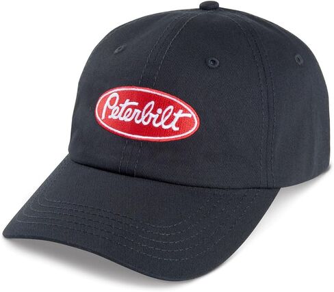 قبعة كرة سوداء من PETERBILT Trucks مع شعار، مقاس قابل للتعديل in Kuwait