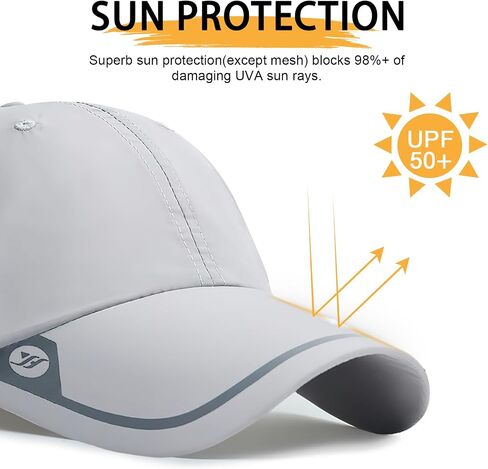 TAGVO Baseball Cap Mens 2 Packs Quick Dry Breathable Sports Baseball Caps Lightweight Foldable UV Protection Baseball Caps in Saudi Arabia