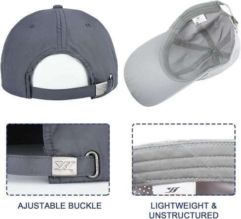 TAGVO Baseball Cap Mens 2 Packs Quick Dry Breathable Sports Baseball Caps Lightweight Foldable UV Protection Baseball Caps in Saudi Arabia
