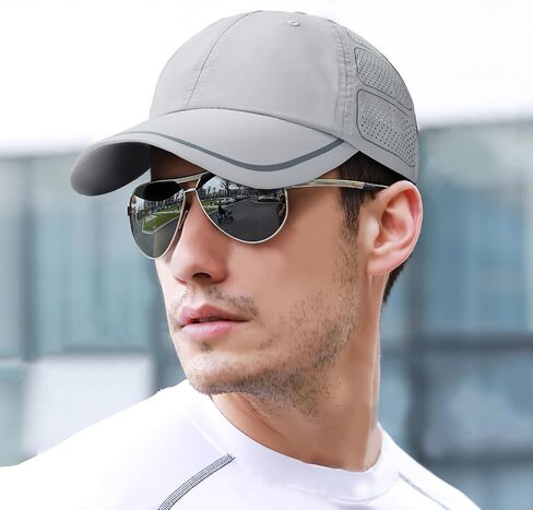 TAGVO Baseball Cap Mens 2 Packs Quick Dry Breathable Sports Baseball Caps Lightweight Foldable UV Protection Baseball Caps in Saudi Arabia