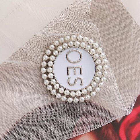 OES Pearl Brooch Order Of The Eastern Star Sorority Letters Social Club Jewelry Gifts For Women in Kuwait