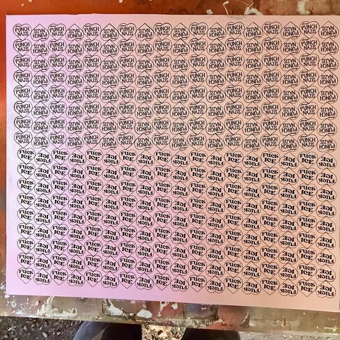 Fuck ICE Heart Wood Label Pin | Resist DHS Fascism Pink Glitter Activism Brooch in Kuwait