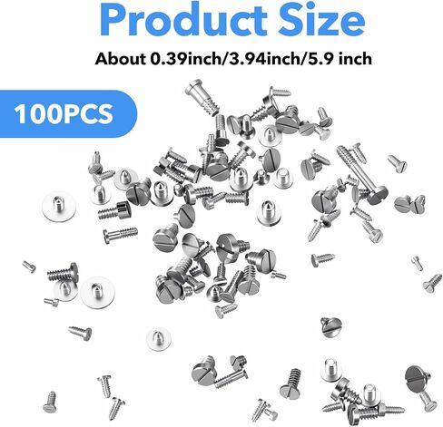 100PCS Watch Screws Watch Battery Clamp Screws Assortment Kit | Micro screws replaces old battery clamp screw in watches for watchrepair and watchmaking in Saudi Arabia