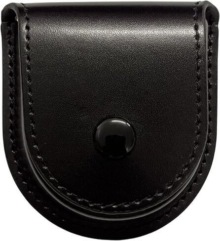 ShoppeWatch Pocket Watch Case with Chain | Pocket Watch Holster for Belt | PU Leather Case Waist | Leather Coin Purse | Small Coin Pouch Black - PWC68BK in Kuwait