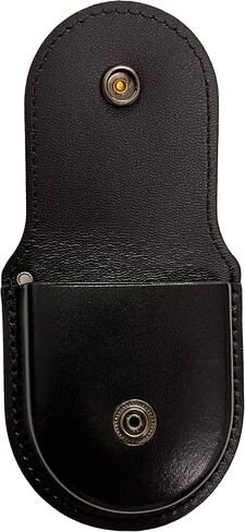 ShoppeWatch Pocket Watch Case with Chain | Pocket Watch Holster for Belt | PU Leather Case Waist | Leather Coin Purse | Small Coin Pouch Black - PWC68BK in Saudi Arabia