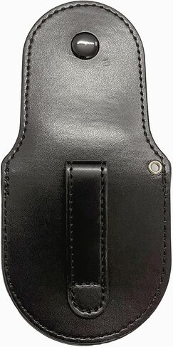ShoppeWatch Pocket Watch Case with Chain | Pocket Watch Holster for Belt | PU Leather Case Waist | Leather Coin Purse | Small Coin Pouch Black - PWC68BK in Saudi Arabia