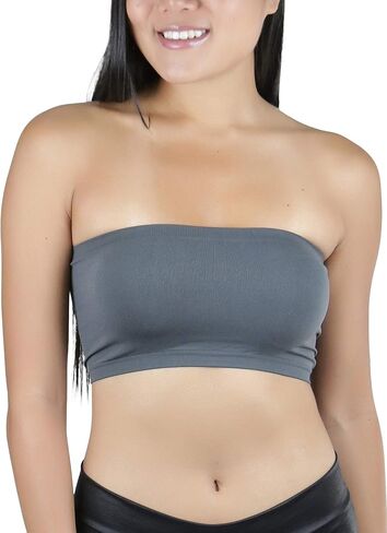 حمالة صدر نسائية من ToBeInStyle بدون حمالات صيفية غير مبطنة بطبقات من Bandeau Bralette in Kuwait