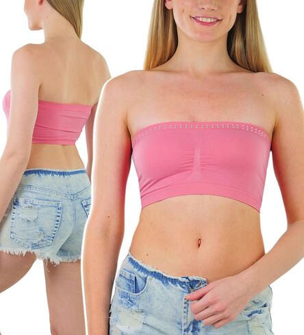 حمالة صدر نسائية من ToBeInStyle بدون حمالات صيفية غير مبطنة بطبقات من Bandeau Bralette in Kuwait