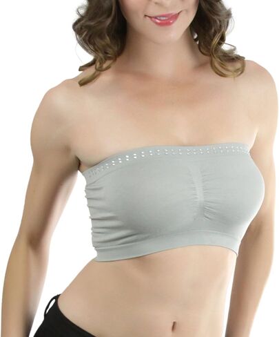 حمالة صدر نسائية من ToBeInStyle بدون حمالات صيفية غير مبطنة بطبقات من Bandeau Bralette in Kuwait