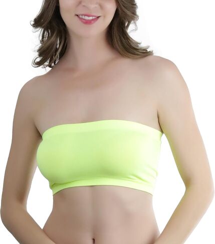 حمالة صدر نسائية من ToBeInStyle بدون حمالات صيفية غير مبطنة بطبقات من Bandeau Bralette in Kuwait