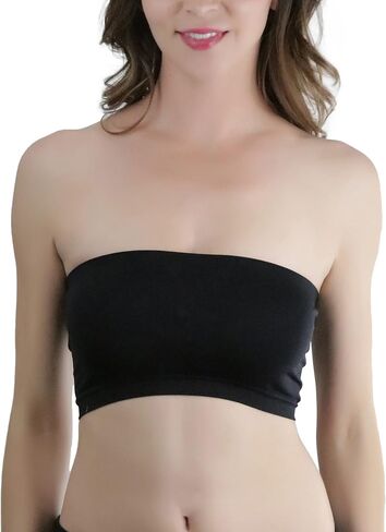 حمالة صدر نسائية من ToBeInStyle بدون حمالات صيفية غير مبطنة بطبقات من Bandeau Bralette in Kuwait
