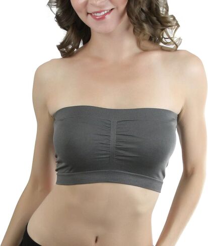 حمالة صدر نسائية من ToBeInStyle بدون حمالات صيفية غير مبطنة بطبقات من Bandeau Bralette in Kuwait
