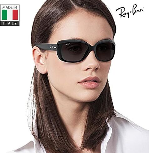 Ray-Ban RB4101 Jackie Ohh Transparent Polarized Butterfly Shape Sunglasses With Eyewear Kit Bundle - High Bridge Fit - Beach Sunglasses in Kuwait