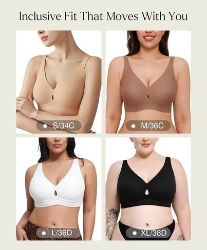 Popilush Bundle - 2 Items Wireless Bras (Nude M) in Saudi Arabia