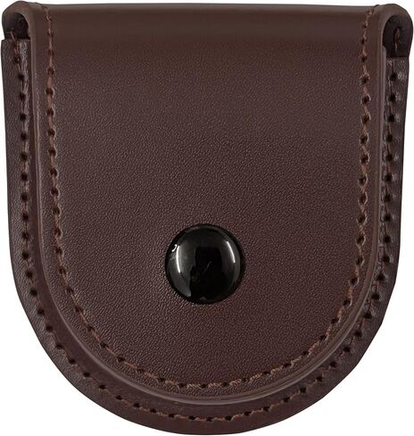 ShoppeWatch Pocket Watch Case with Chain | Pocket Watch Holster for Belt | PU Leather Case Waist | Leather Coin Purse | Small Coin Pouch Black - PWC68BK in Saudi Arabia