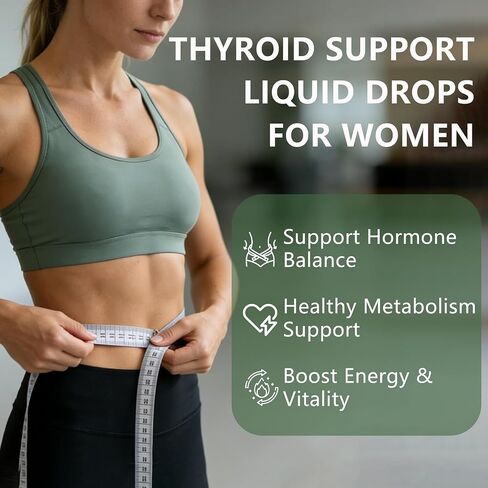 InnerFresh Thyroid Support Drops, Inner Fresh Thyroid Support Liquid Drops for Women, Hormone Balance & Healthy Metabolism Support, with Selenium, Zinc, Iodine, L-Tyrosine & Ashwagandha (1) in Kuwait