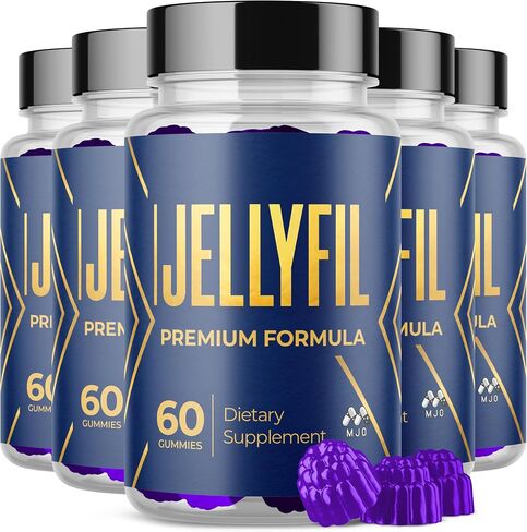 (5 Pack) Jellyfil Gummies, Official Jellyfil Gummys with All Natural Ingredients, Advanced Formula Maximum Strength Supplement with Natural Active Lifestyle Support Premium Multivitamins (300 Gummies) in Saudi Arabia