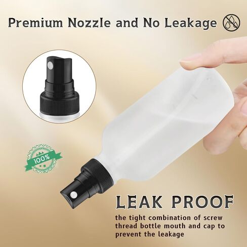12-Pack 4 Oz Glass Spray Bottles with Lids,Empty Refillable Perfume Fine Mist Atomizer,Leak-Proof Travel Liquid Holder Containers for Cologne,Essential Oils,Room Sprays,Cleaning Solutions in Saudi Arabia