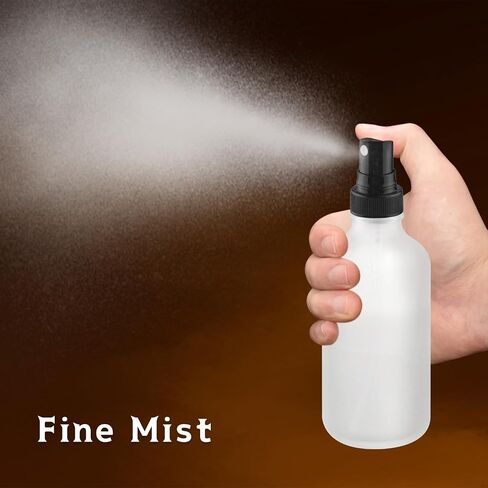 12-Pack 4 Oz Glass Spray Bottles with Lids,Empty Refillable Perfume Fine Mist Atomizer,Leak-Proof Travel Liquid Holder Containers for Cologne,Essential Oils,Room Sprays,Cleaning Solutions in Saudi Arabia