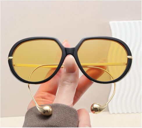 willochra Oversized Pilot Sunglasses with Earring for Women Large Big UV400 Protection Designer 2026 Ladies Shades in Kuwait