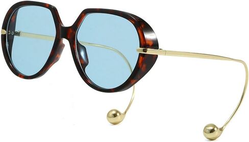 willochra Oversized Pilot Sunglasses with Earring for Women Large Big UV400 Protection Designer 2026 Ladies Shades in Kuwait