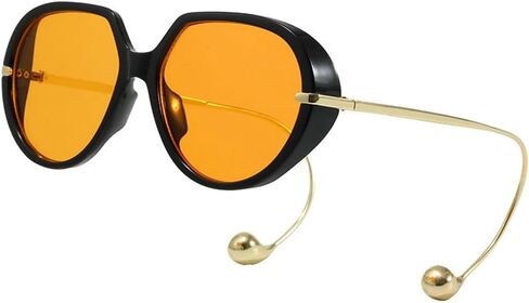 willochra Oversized Pilot Sunglasses with Earring for Women Large Big UV400 Protection Designer 2026 Ladies Shades in Kuwait