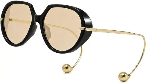 willochra Oversized Pilot Sunglasses with Earring for Women Large Big UV400 Protection Designer 2026 Ladies Shades in Kuwait