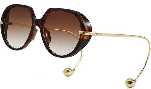 willochra Oversized Pilot Sunglasses with Earring for Women Large Big UV400 Protection Designer 2026 Ladies Shades in Kuwait