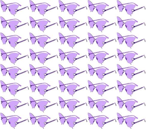 40 Pack Colorful Butterfly Sunglasses Bulk, Wholesale Rimless Butterfly Party Glasses for Adults Unisex in Saudi Arabia